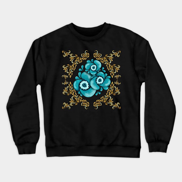 Blue roses Crewneck Sweatshirt by maryglu